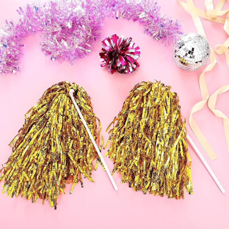 PullCrease 20 Pcs School Spirit Shakers Bulk, Cheerleader Pom Poms for Adults Sports Team Party Dance Football Basketball Volleyball Homecoming Fan Celebration Sporting Event - Image 5